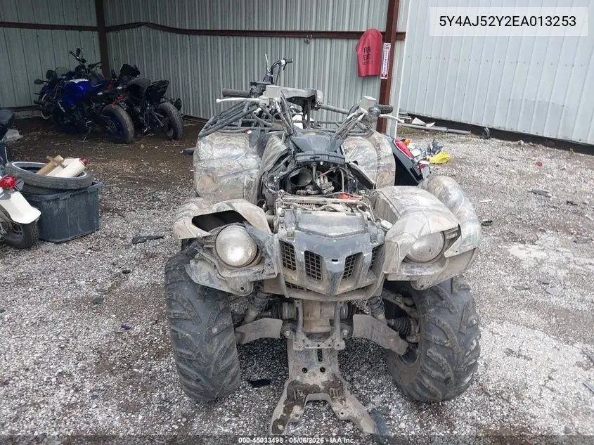 2014 Yamaha Yfm550 Fwad VIN: 5Y4AJ52Y2EA103253 Lot: 45033498