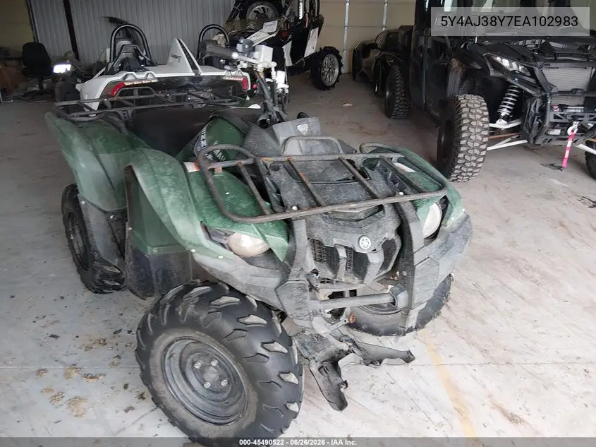 2014 Yamaha Yfm550 Fwa VIN: 5Y4AJ38Y7EA102983 Lot: 45490522