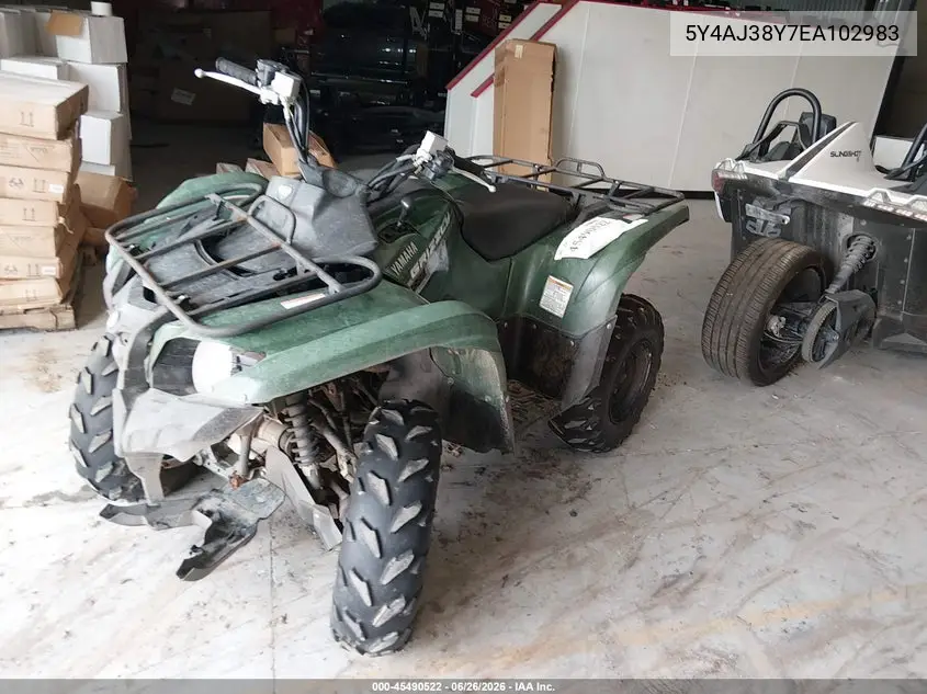 2014 Yamaha Yfm550 Fwa VIN: 5Y4AJ38Y7EA102983 Lot: 45490522