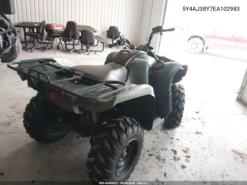 2014 Yamaha Yfm550 Fwa VIN: 5Y4AJ38Y7EA102983 Lot: 45490522