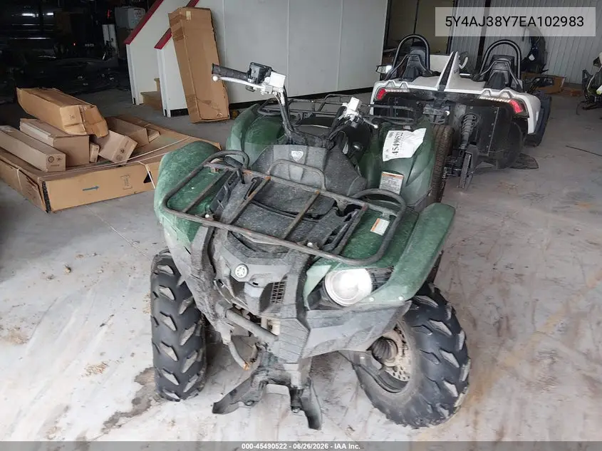 2014 Yamaha Yfm550 Fwa VIN: 5Y4AJ38Y7EA102983 Lot: 45490522