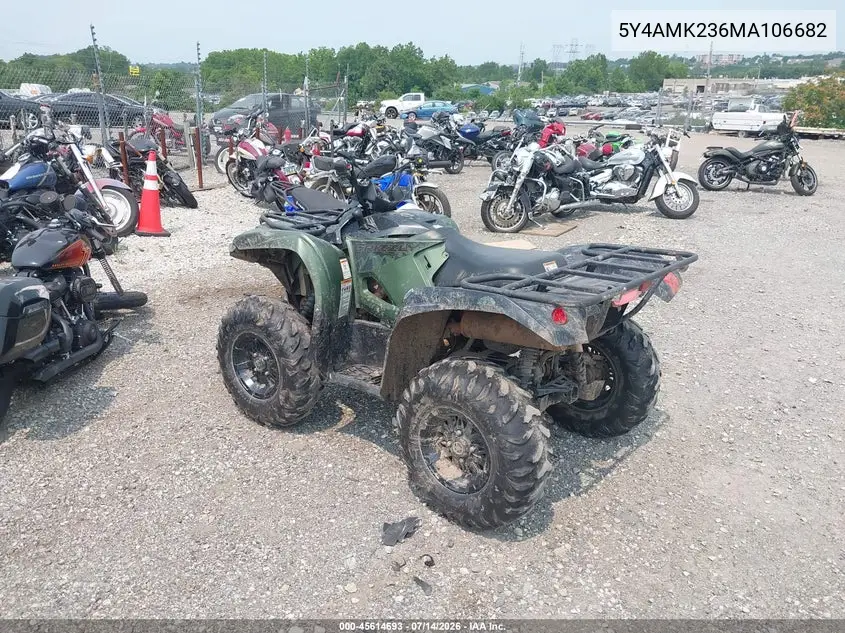 2021 Yamaha Yfm700 G VIN: 5Y4AMK236MA106682 Lot: 45614693