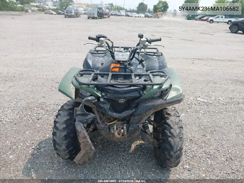 2021 Yamaha Yfm700 G VIN: 5Y4AMK236MA106682 Lot: 45614693