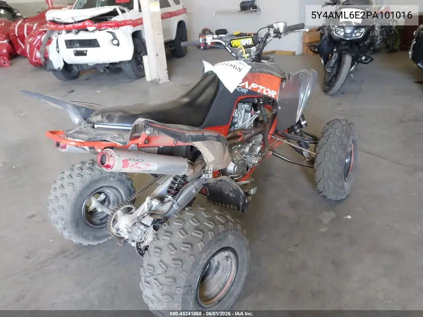2023 Yamaha Yfm700 R VIN: 5Y4AML6E2PA101016 Lot: 45241868