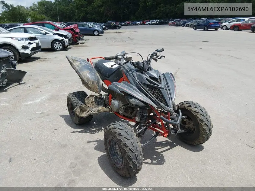 2023 Yamaha Yfm700 R VIN: 5Y4AML6EXPA102690 Lot: 45337472
