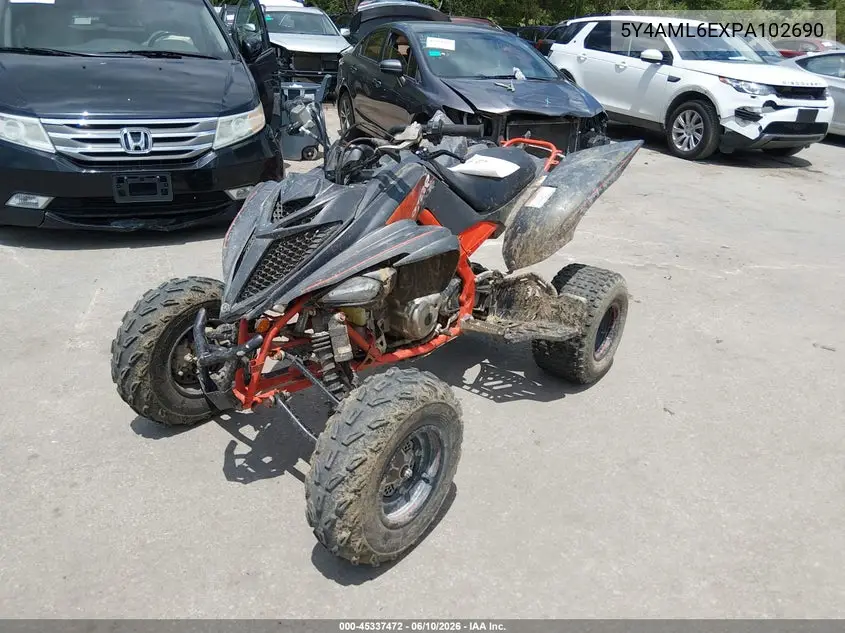 2023 Yamaha Yfm700 R VIN: 5Y4AML6EXPA102690 Lot: 45337472