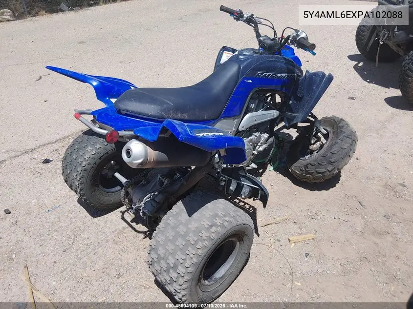2023 Yamaha Yfm700 R VIN: 5Y4AML6EXPA102088 Lot: 45604109