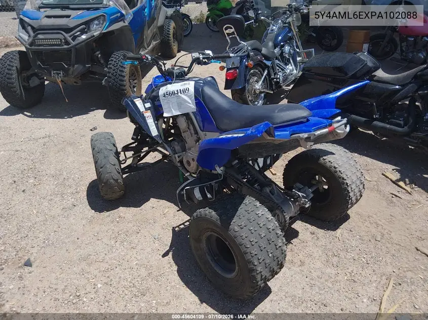 2023 Yamaha Yfm700 R VIN: 5Y4AML6EXPA102088 Lot: 45604109