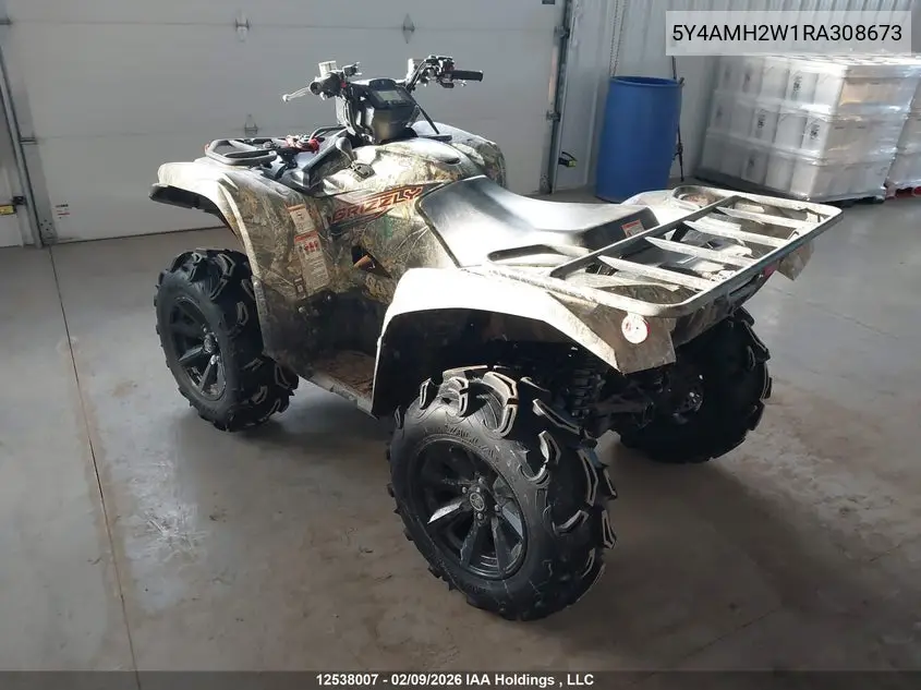 2024 Yamaha Yfm700 VIN: 5Y4AMH2W1RA308673 Lot: 12538007