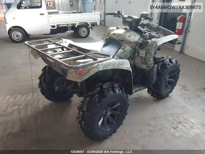 2024 Yamaha Yfm700 VIN: 5Y4AMH2W1RA308673 Lot: 12538007