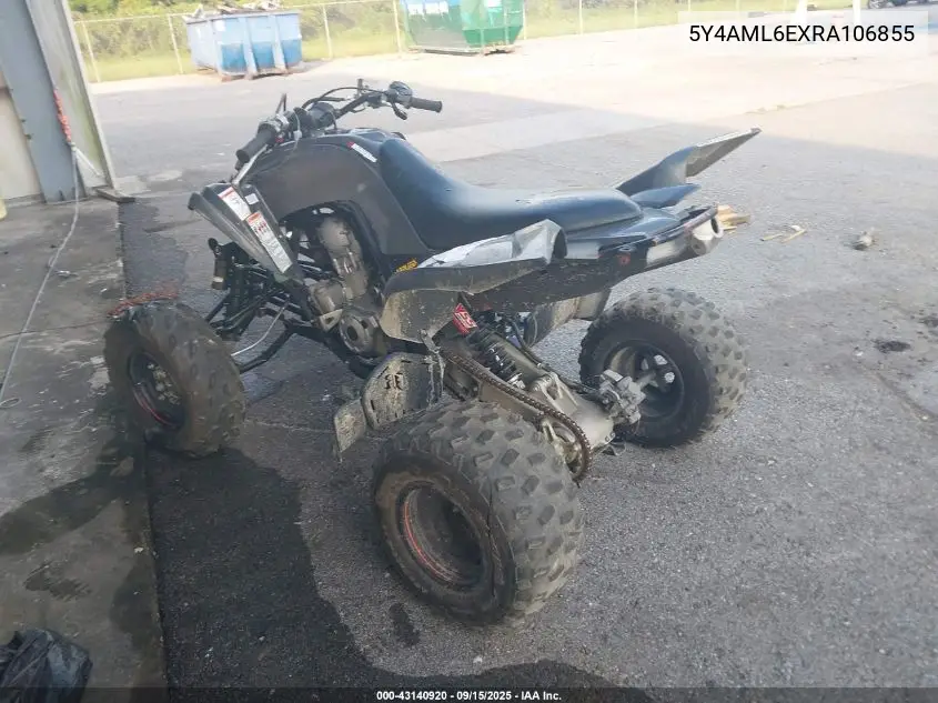 2024 Yamaha Yfm700 R VIN: 5Y4AML6EXRA106855 Lot: 43140920