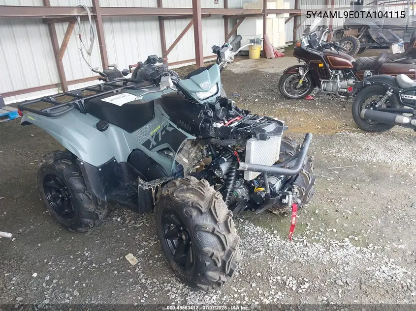 2026 Yamaha Yfm700 VIN: 5Y4AML9E0TA104115 Lot: 45563412