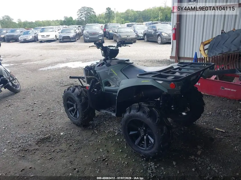 2026 Yamaha Yfm700 VIN: 5Y4AML9E0TA104115 Lot: 45563412