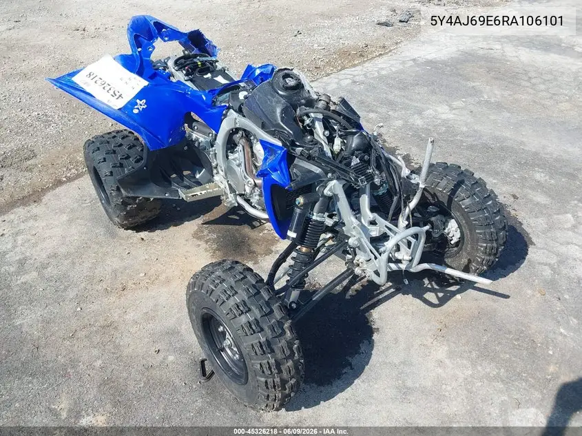 2024 Yamaha Yfz450 R VIN: 5Y4AJ69E6RA106101 Lot: 45326218