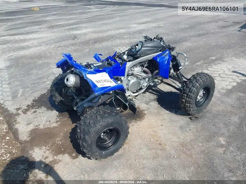 2024 Yamaha Yfz450 R VIN: 5Y4AJ69E6RA106101 Lot: 45326218
