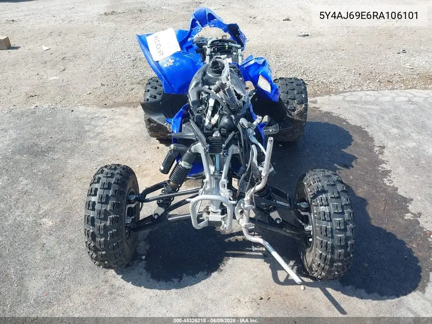 2024 Yamaha Yfz450 R VIN: 5Y4AJ69E6RA106101 Lot: 45326218