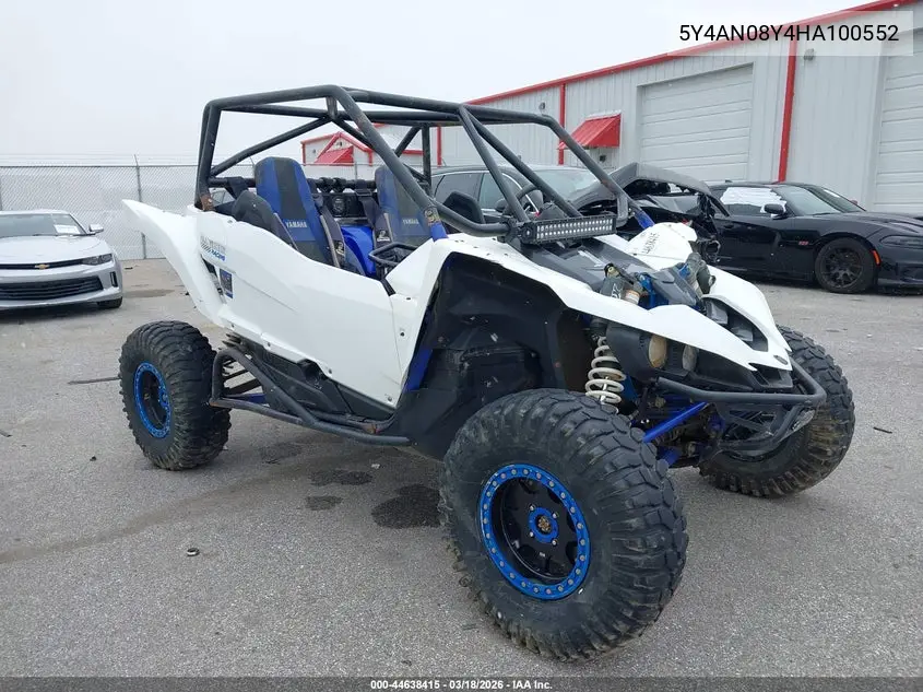 2017 Yamaha Yxz1000 Et VIN: 5Y4AN08Y4HA100552 Lot: 44638415