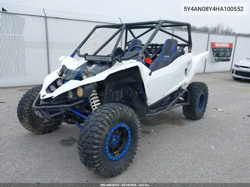 2017 Yamaha Yxz1000 Et VIN: 5Y4AN08Y4HA100552 Lot: 44638415