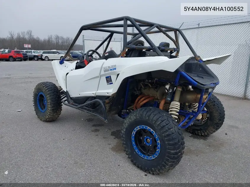2017 Yamaha Yxz1000 Et VIN: 5Y4AN08Y4HA100552 Lot: 44638415
