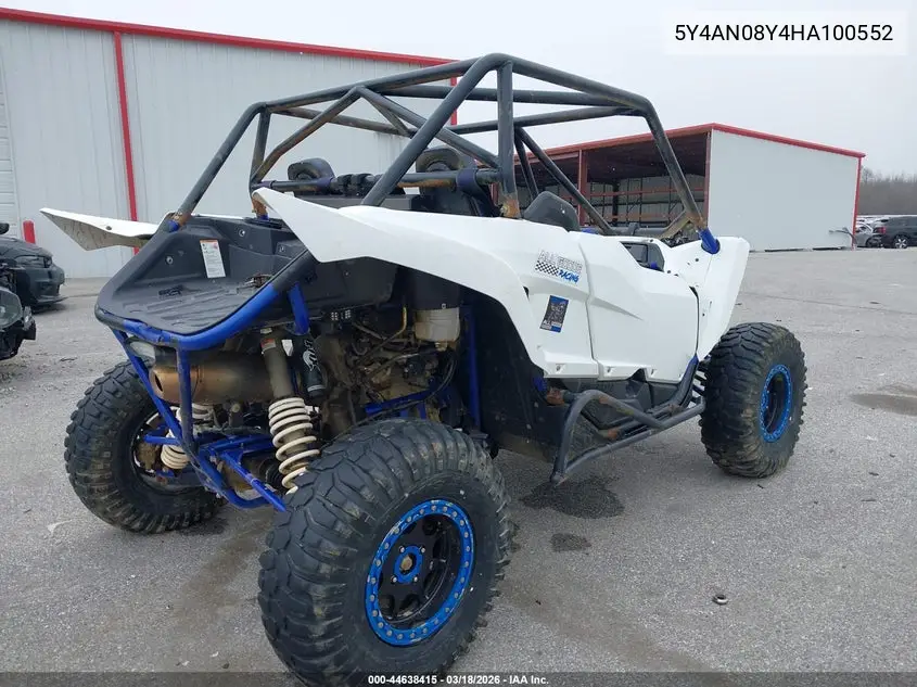 2017 Yamaha Yxz1000 Et VIN: 5Y4AN08Y4HA100552 Lot: 44638415