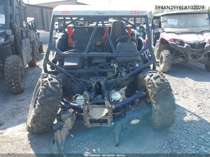 2020 Yamaha Yxz1000 VIN: 5Y4AN29Y6LA102029 Lot: 42965949