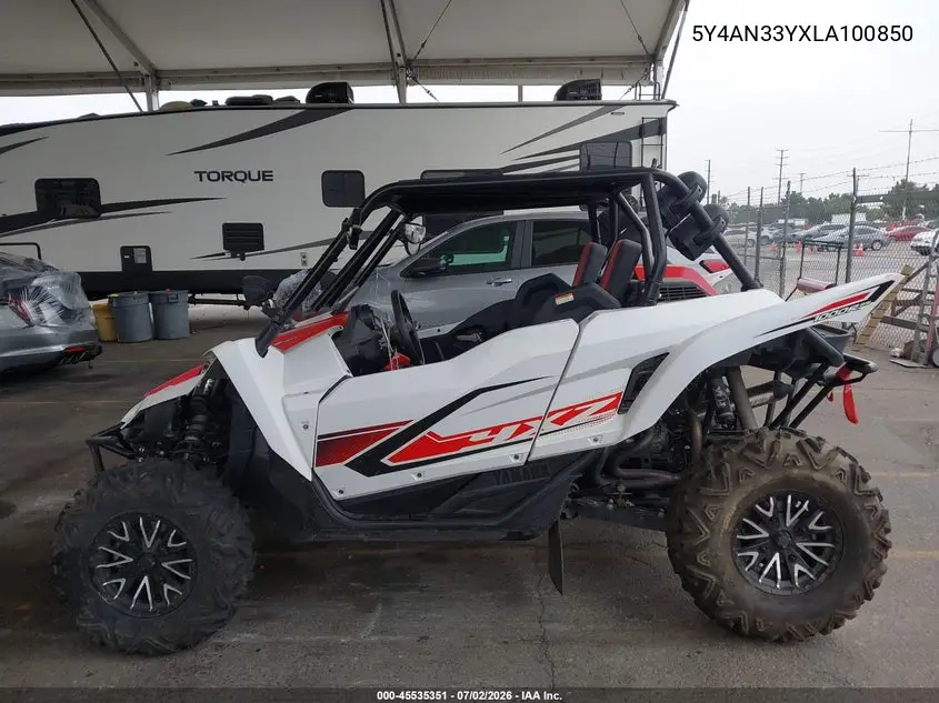 2020 Yamaha Yxz1000 VIN: 5Y4AN33YXLA100850 Lot: 45535351