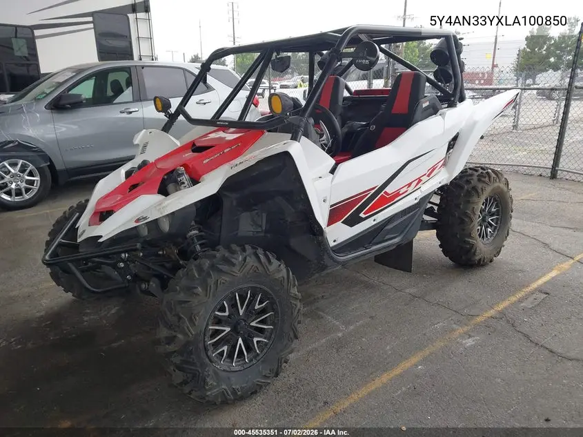 2020 Yamaha Yxz1000 VIN: 5Y4AN33YXLA100850 Lot: 45535351