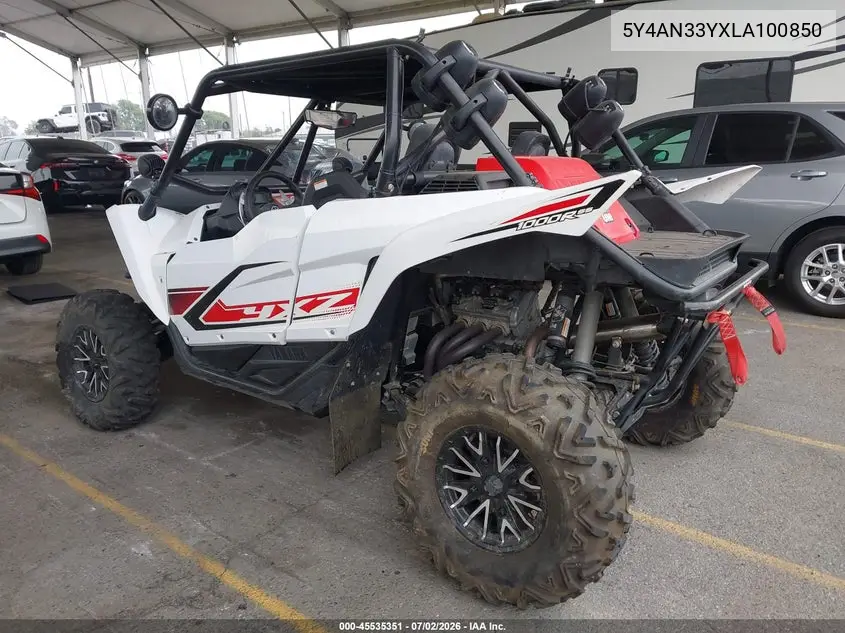 2020 Yamaha Yxz1000 VIN: 5Y4AN33YXLA100850 Lot: 45535351