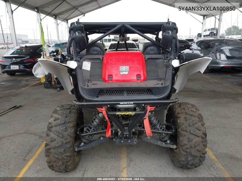 2020 Yamaha Yxz1000 VIN: 5Y4AN33YXLA100850 Lot: 45535351