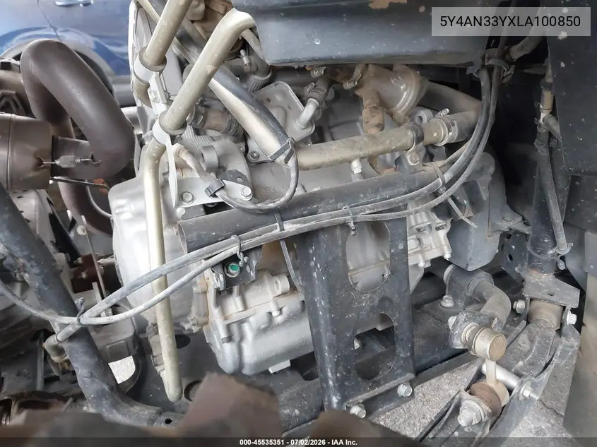 2020 Yamaha Yxz1000 VIN: 5Y4AN33YXLA100850 Lot: 45535351