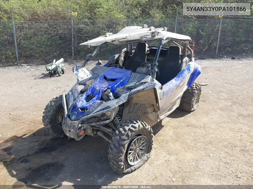2023 Yamaha Yxz1000 VIN: 5Y4AN33Y0PA101866 Lot: 44766278