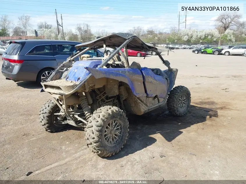 2023 Yamaha Yxz1000 VIN: 5Y4AN33Y0PA101866 Lot: 44766278