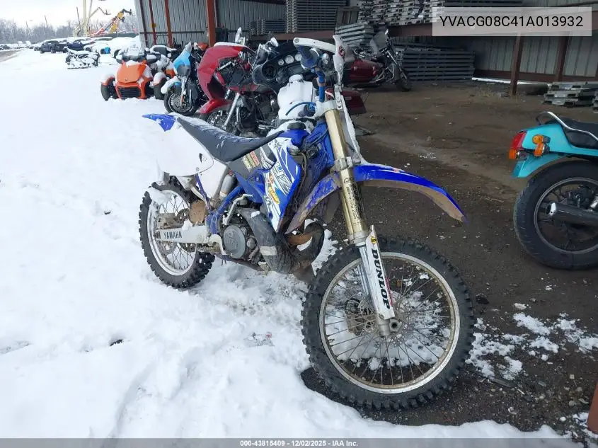 2001 Yamaha Yz250 VIN: JYACG08C41A013932 Lot: 43815409