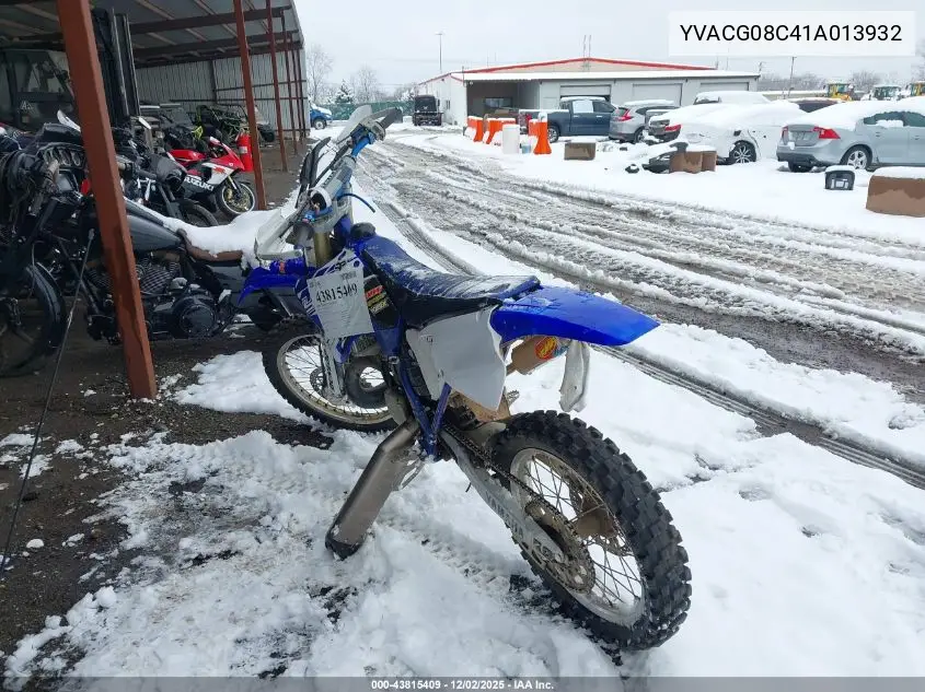 2001 Yamaha Yz250 VIN: JYACG08C41A013932 Lot: 43815409