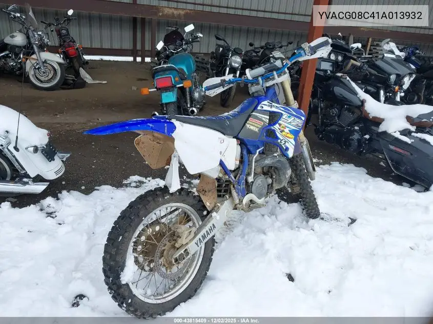 2001 Yamaha Yz250 VIN: JYACG08C41A013932 Lot: 43815409