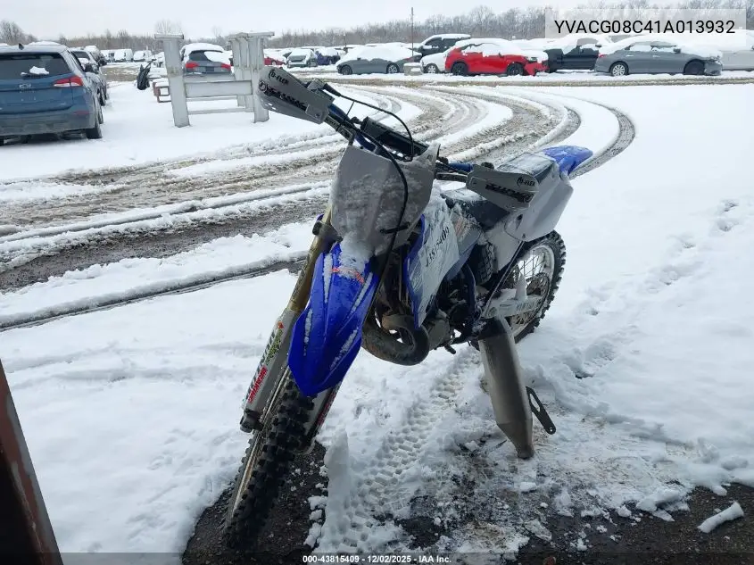 2001 Yamaha Yz250 VIN: JYACG08C41A013932 Lot: 43815409
