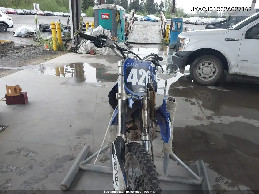 2002 Yamaha Yz426 F VIN: JYACJ01C02A027162 Lot: 44927163