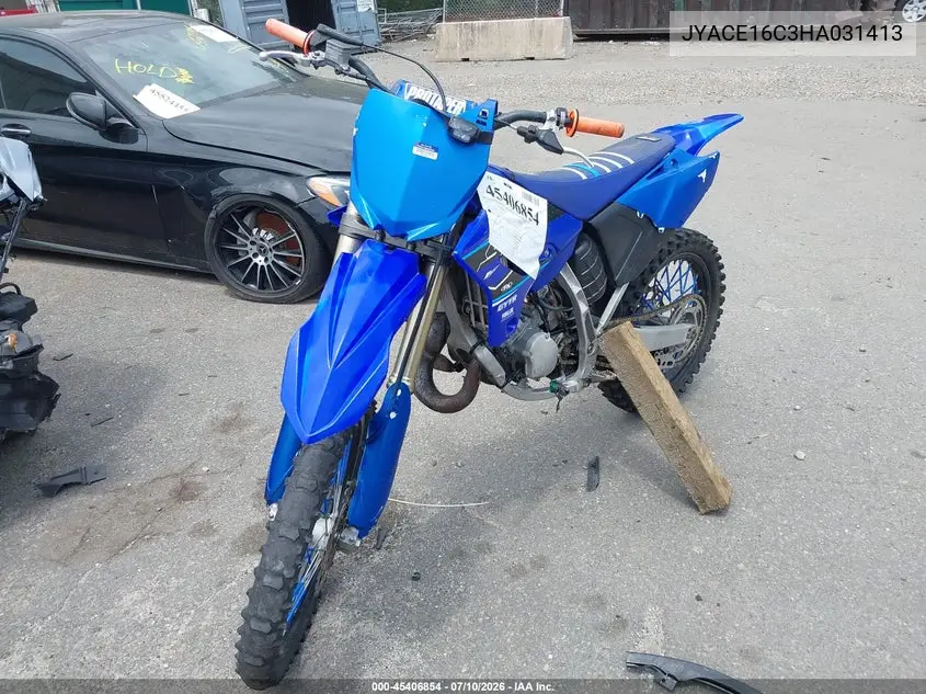 2017 Yamaha Yz125 VIN: JYACE16C3HA031413 Lot: 45406854
