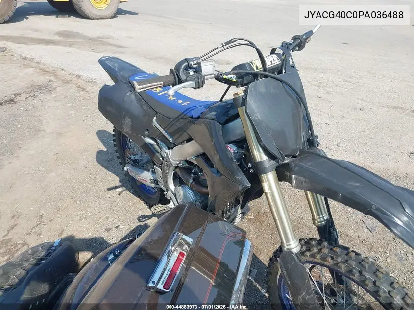 2023 Yamaha Yz250 F VIN: JYACG40C0PA036488 Lot: 44883973