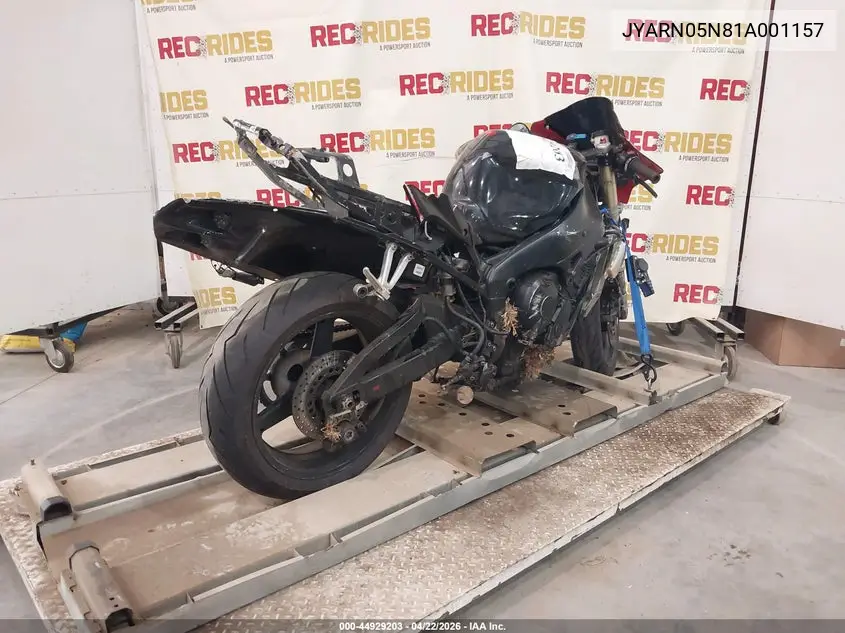 2001 Yamaha Yzfr1 S VIN: JYARN05N81A001157 Lot: 44929203