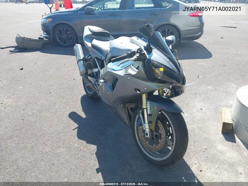 2001 Yamaha Yzfr1 VIN: JYARN05Y71A002021 Lot: 45580316