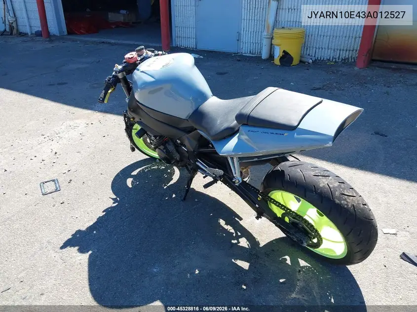 2003 Yamaha Yzfr1 VIN: JYARN10E43A012527 Lot: 45328816