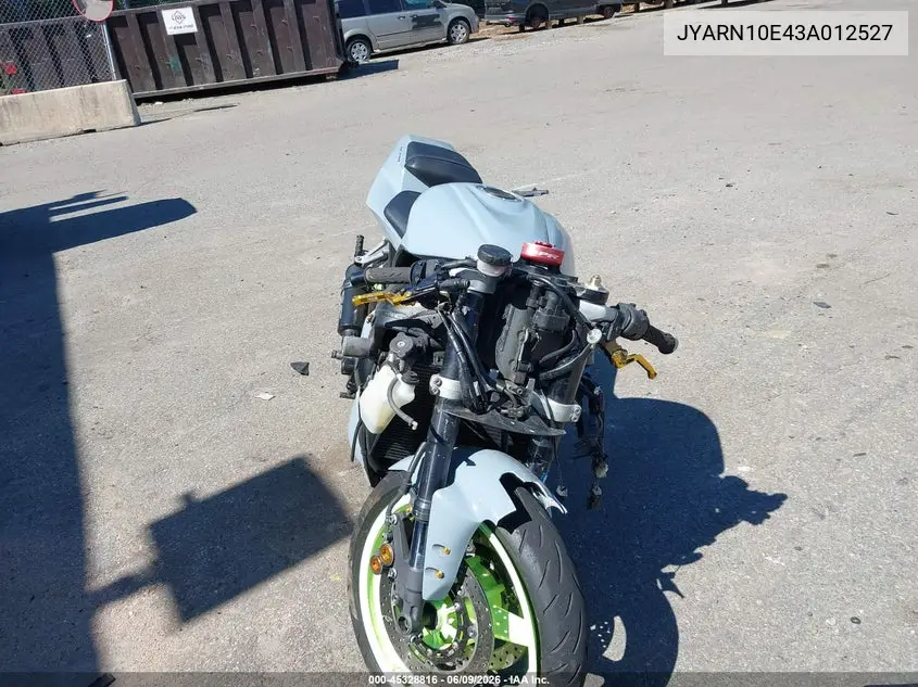 2003 Yamaha Yzfr1 VIN: JYARN10E43A012527 Lot: 45328816