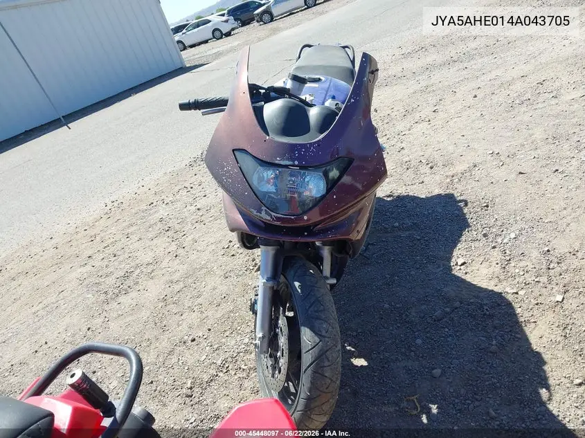2004 Yamaha Yzf600 R VIN: JYA5AHE014A043705 Lot: 45448097