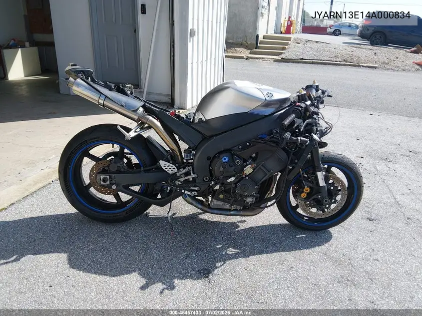 2004 Yamaha Yzfr1 VIN: JYARN13E14A000834 Lot: 45457433