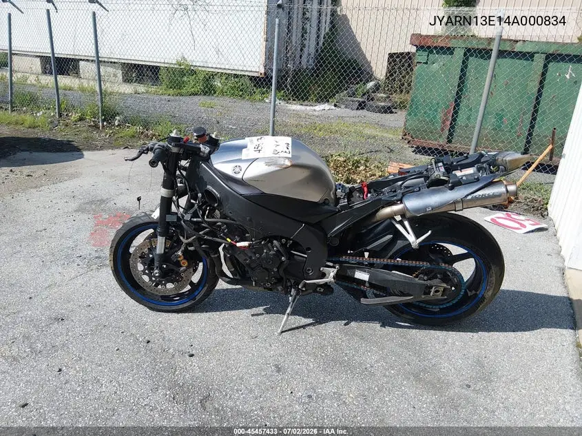 2004 Yamaha Yzfr1 VIN: JYARN13E14A000834 Lot: 45457433