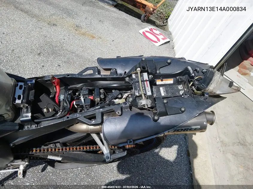 2004 Yamaha Yzfr1 VIN: JYARN13E14A000834 Lot: 45457433