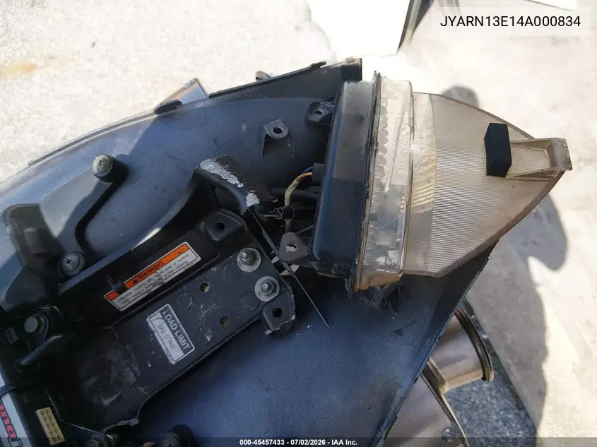 2004 Yamaha Yzfr1 VIN: JYARN13E14A000834 Lot: 45457433