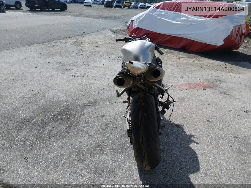 2004 Yamaha Yzfr1 VIN: JYARN13E14A000834 Lot: 45457433