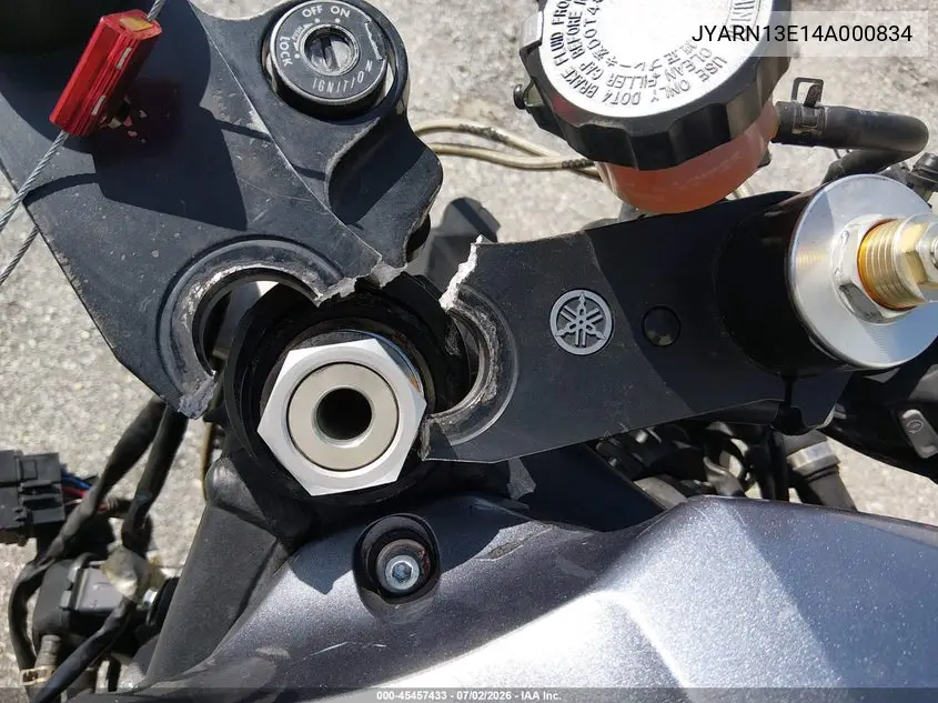 2004 Yamaha Yzfr1 VIN: JYARN13E14A000834 Lot: 45457433